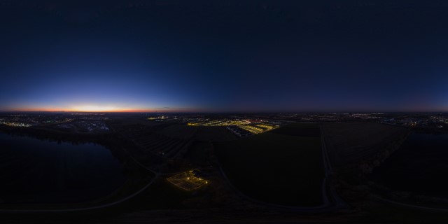 Wintersonnenuntergang am Fidschi